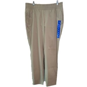 Modern Ambition Women's High Rise Tan Jogger with Elastic Waist